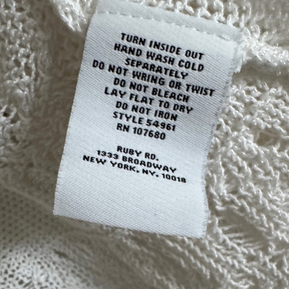 Ruby Rd. White Women's Cardigan - Picture 3 of 3